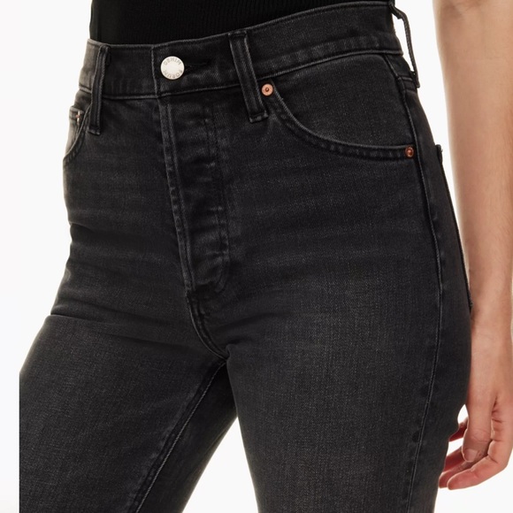 ARITZIA DENIM FORUM HI RISE STRAIGHT JEANS SIZE 28L - Picture 2 of 4